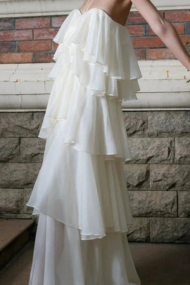 Elegant Off-Shoulder Sleeveless Maxi Dress