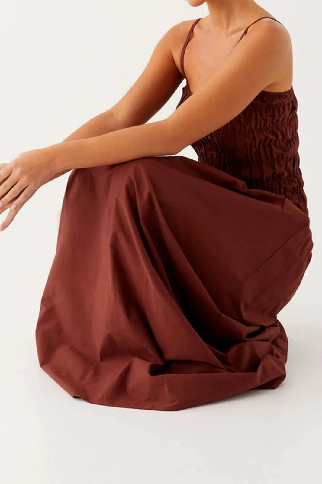 Sleeveless Spaghetti Strap Maxi Dress