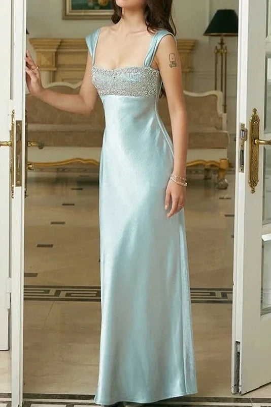 Elegant Sleeveless Slim High Waist Maxi Dress