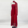 Elegant Strapless Sleeveless Maxi Dress