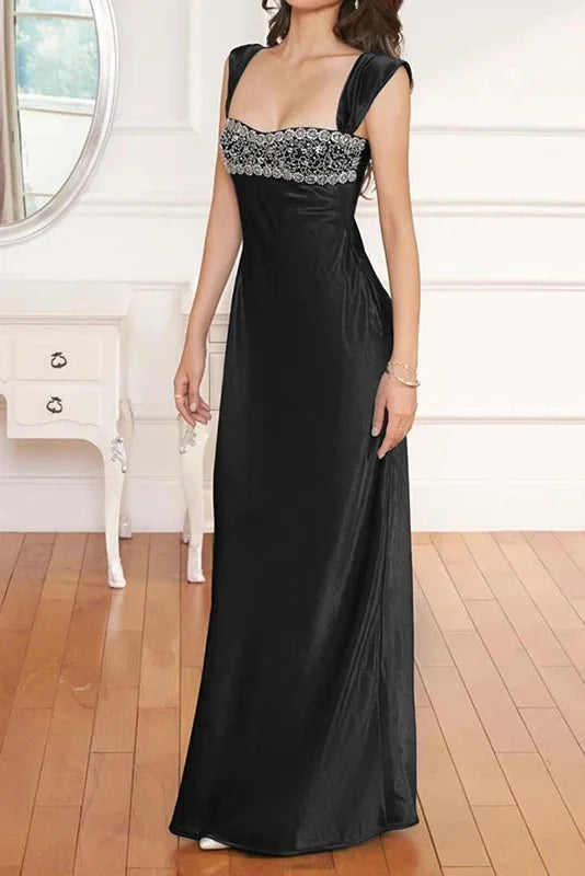 Elegant Sleeveless Slim High Waist Maxi Dress