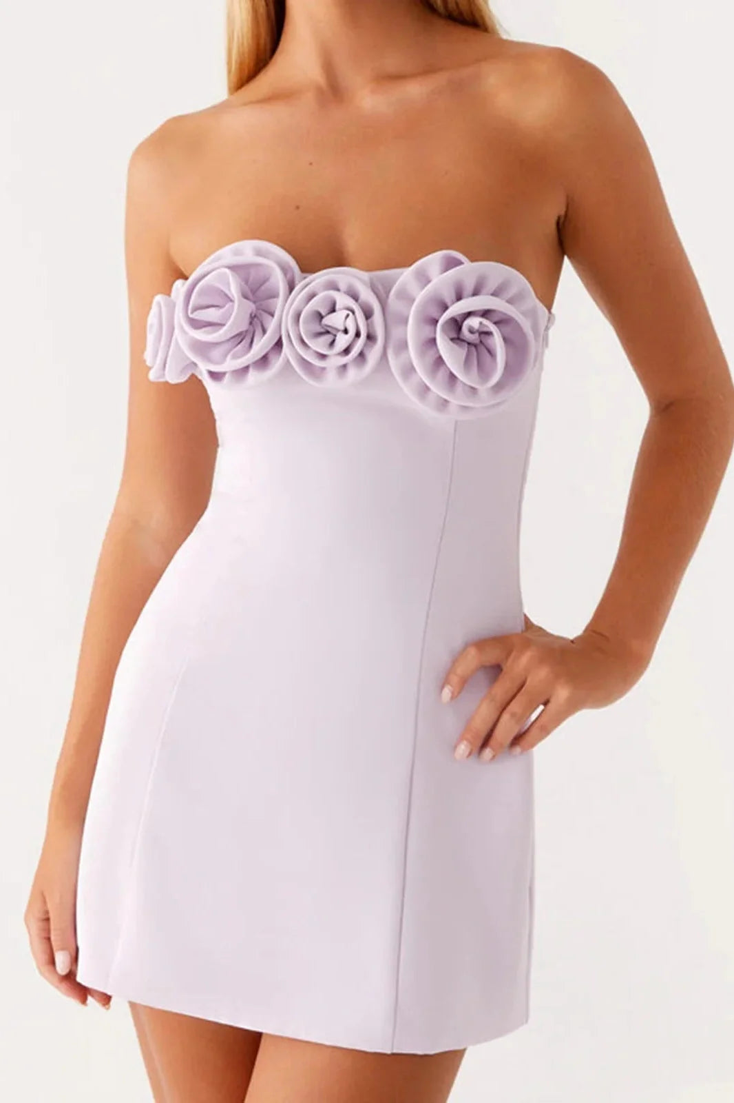 Strapless Backless Slim Fit Mini Dress