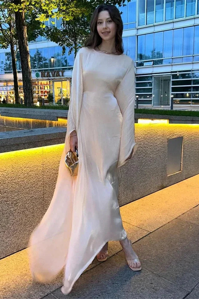Elegant Long Sleeve Maxi Dress