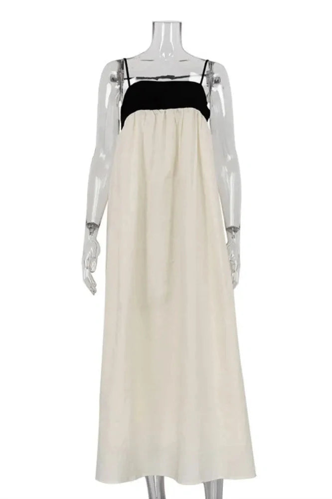 Elegant Backless Sleeveless Loose Maxi Dress