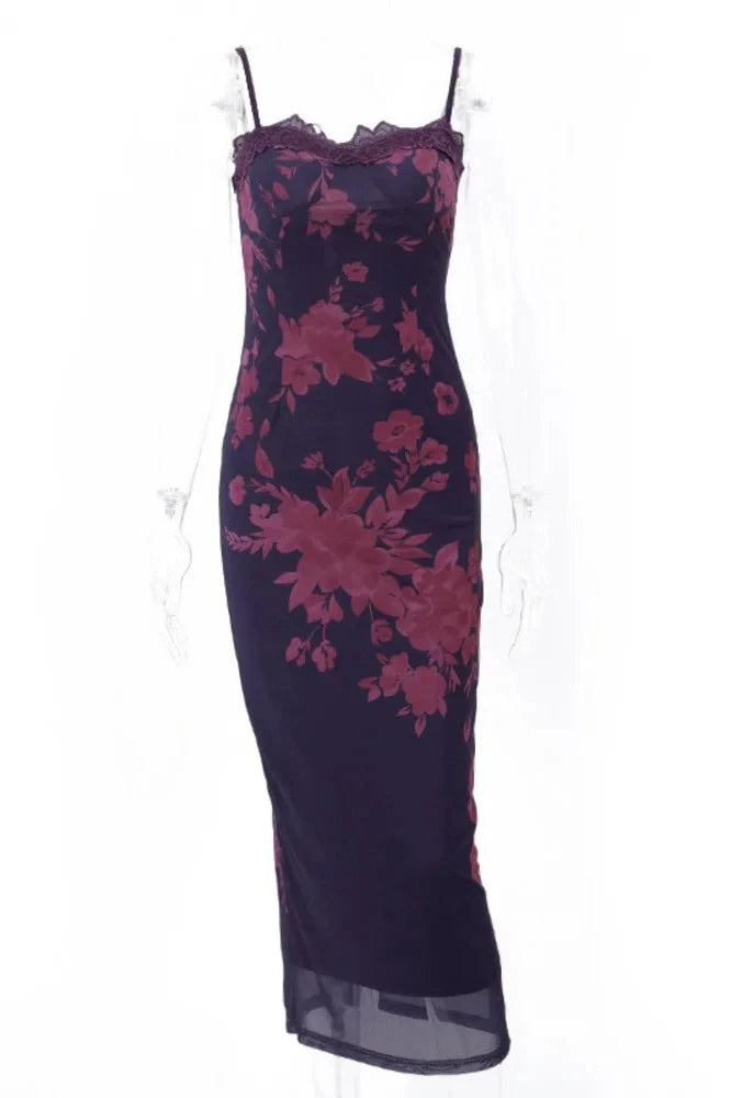Spaghetti Strap Sleeveless Backless Maxi Dress