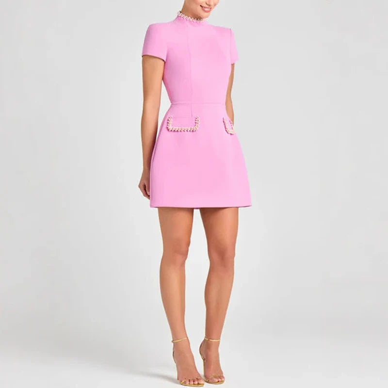 Short Sleeve Bodycon Mini Dress