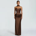 Elegant Strapless Backless Slim Maxi Dress