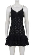 Hollow Out Lace Backless Mini Dress