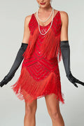 Elegant Sleeveless Slim High Waist V-Neck Mini Dress