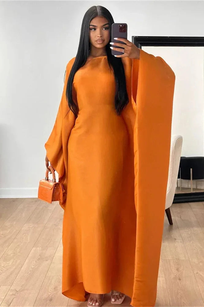Elegant Long Sleeve Maxi Dress