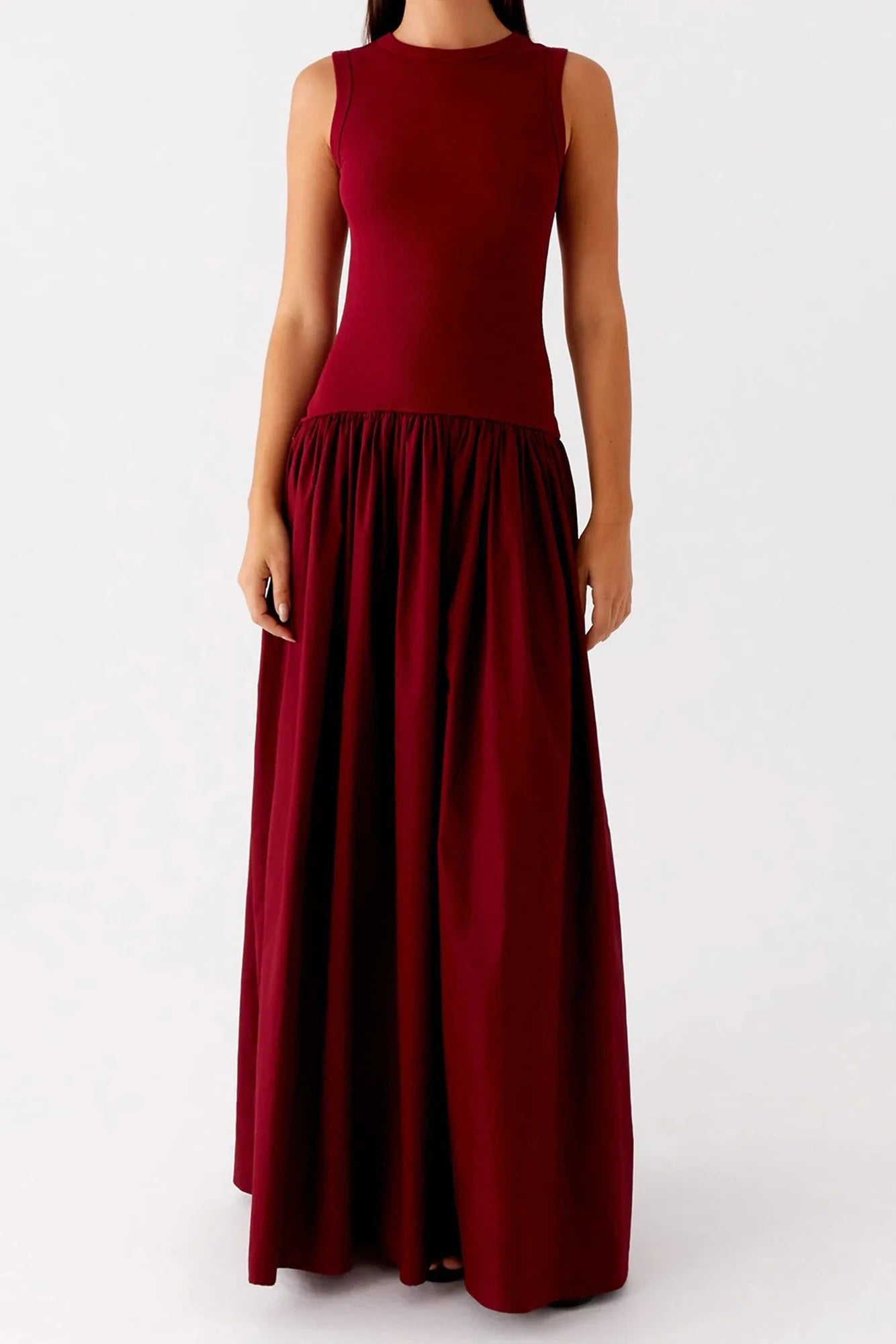 Elegant Sleeveless A-Line Maxi Dress