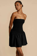 Elegant Slim Bodycon Backless Off Shoulder Mini Dress