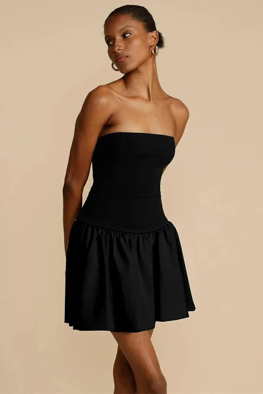 Elegant Slim Bodycon Backless Off Shoulder Mini Dress