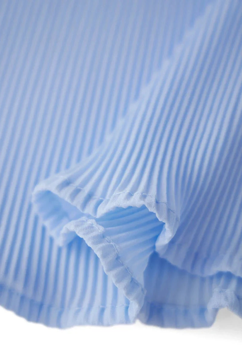 Sleeveless Pleated Mini Dress