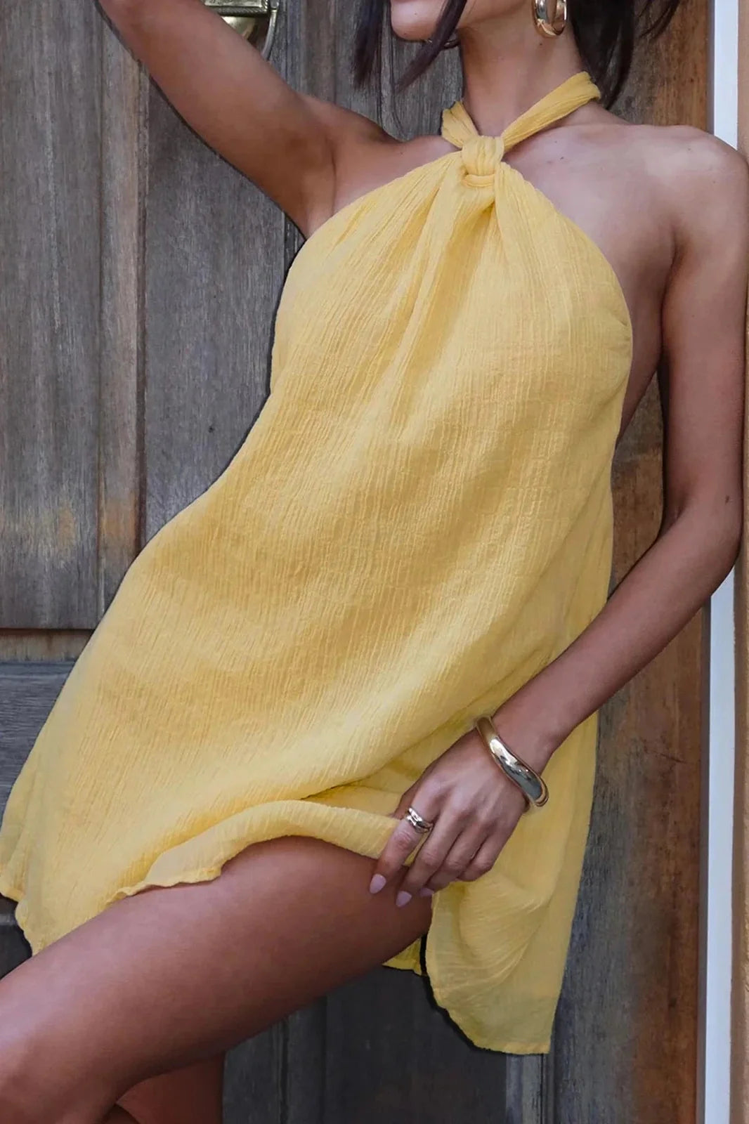 Elegant Sleeveless Mini Dress