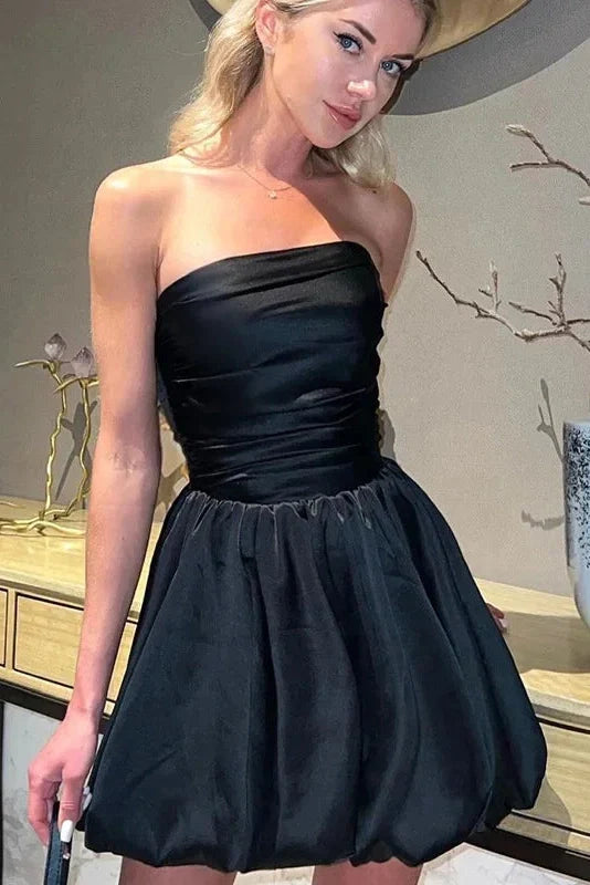 Off-Shoulder Strapless Bodycon Mini Dress
